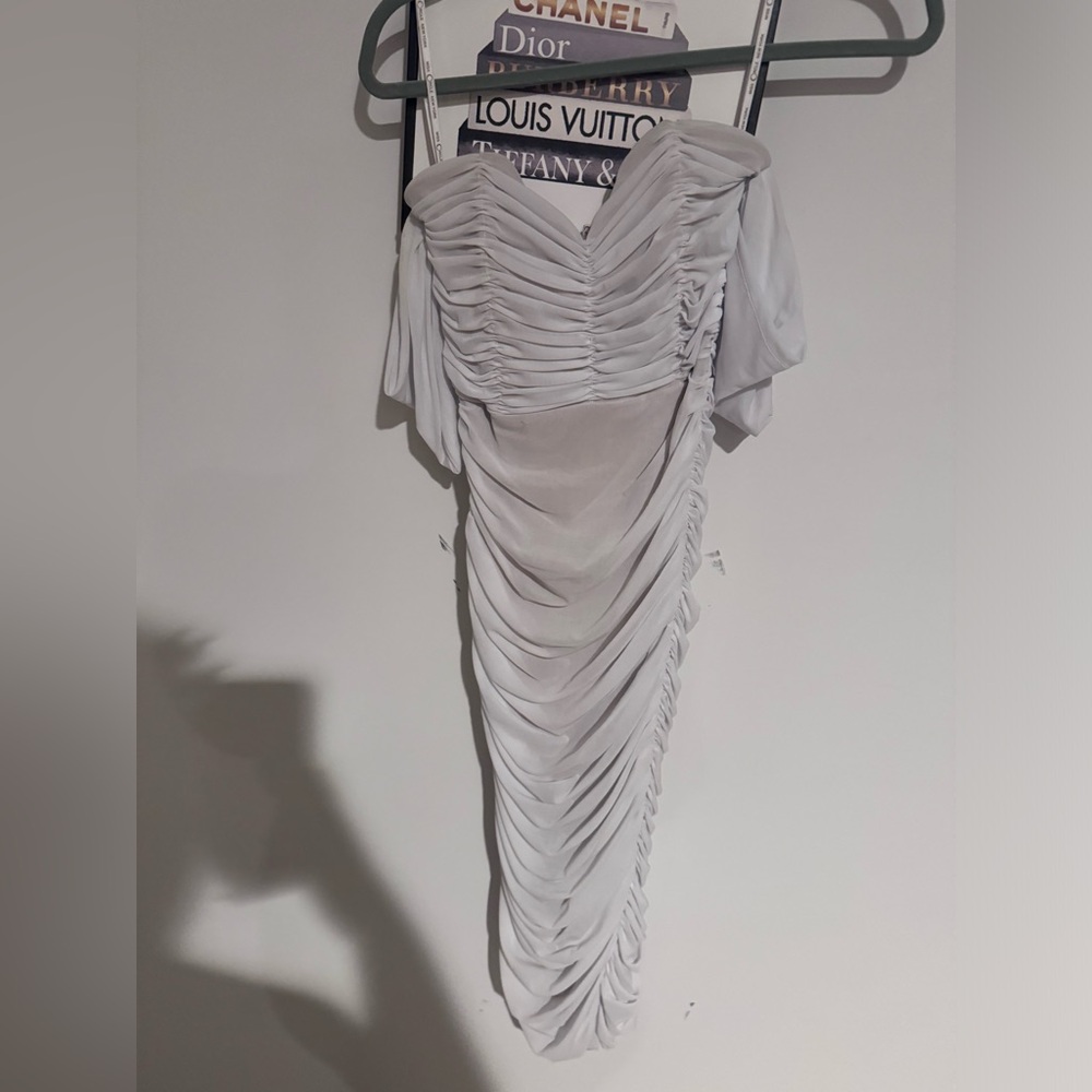 White creamy going out dress